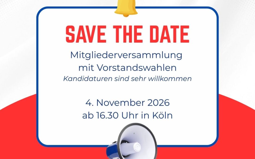 Save the Date: Mitgliederversammlung