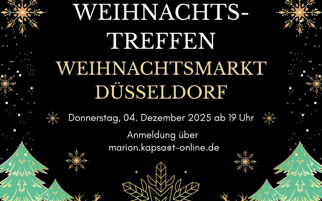 Treffen auf dem Weihnachtsmarkt Düsseldorf
